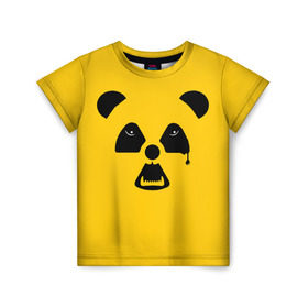 Детская футболка 3D с принтом Радиоактивная природа в Тюмени, 100% гипоаллергенный полиэфир | прямой крой, круглый вырез горловины, длина до линии бедер, чуть спущенное плечо, ткань немного тянется | panda | wwf | глаза | панда | радиация | экология