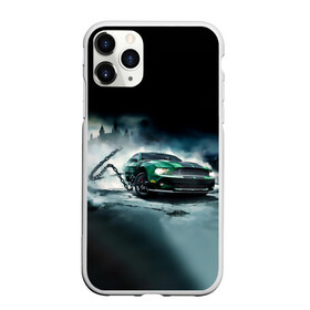 Чехол для iPhone 11 Pro Max матовый с принтом Призрачный Ford Mustang в Тюмени, Силикон |  | ford | mustang | авто | автомобиль | блатная | замок | зеленый | иномарка | крутая | марка | машина | мустанг | пацанский таз | поводок | прикольная | седан | тачила | тачка | туман | форд | цепь