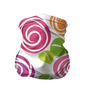 Бандана-труба 3D с принтом Розы Минимализм в Тюмени, 100% полиэстер, ткань с особыми свойствами — Activecool | плотность 150‒180 г/м2; хорошо тянется, но сохраняет форму | flowers | розовый | розы | цветы
