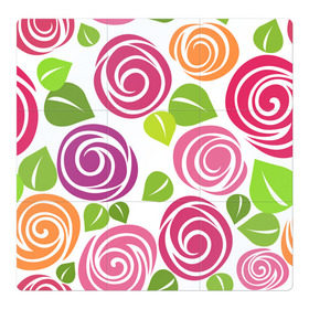Магнитный плакат 3Х3 с принтом Розы Минимализм в Тюмени, Полимерный материал с магнитным слоем | 9 деталей размером 9*9 см | Тематика изображения на принте: flowers | розовый | розы | цветы