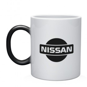 Кружка хамелеон с принтом Nissan в Тюмени, керамика | меняет цвет при нагревании, емкость 330 мл | Тематика изображения на принте: 