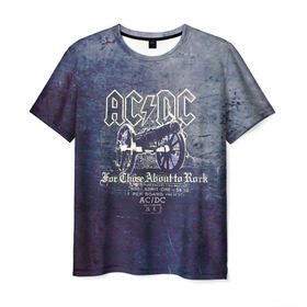 Мужская футболка 3D с принтом AC/DC пушка в Тюмени, 100% полиэфир | прямой крой, круглый вырез горловины, длина до линии бедер | ac dc | acdc | for those about to rock | австралийская | ангус янг | блюз рок | головы | группа | крис слэйд | метал | музыканты | певцы | рок | рок н ролл | сталь | стиви янг | хард рок | эксл роуз