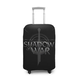 Чехол для чемодана 3D с принтом Shadow of War 1 в Тюмени, 86% полиэфир, 14% спандекс | двустороннее нанесение принта, прорези для ручек и колес | lord of the rings