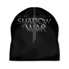 Шапка 3D с принтом Shadow of War 1 в Тюмени, 100% полиэстер | универсальный размер, печать по всей поверхности изделия | lord of the rings