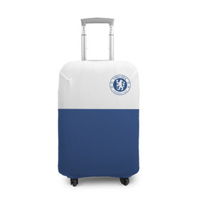 Чехол для чемодана 3D с принтом Chelsea - Light Blue в Тюмени, 86% полиэфир, 14% спандекс | двустороннее нанесение принта, прорези для ручек и колес | челси