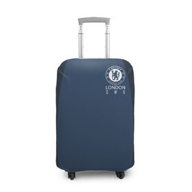 Чехол для чемодана 3D с принтом Chelsea - London S W 6 в Тюмени, 86% полиэфир, 14% спандекс | двустороннее нанесение принта, прорези для ручек и колес | челси