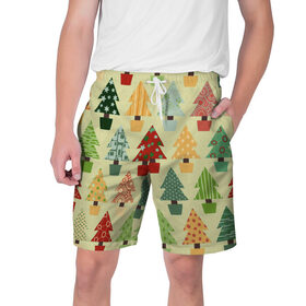 Мужские шорты 3D с принтом Новогоднее настроение в Тюмени,  полиэстер 100% | прямой крой, два кармана без застежек по бокам. Мягкая трикотажная резинка на поясе, внутри которой широкие завязки. Длина чуть выше колен | 