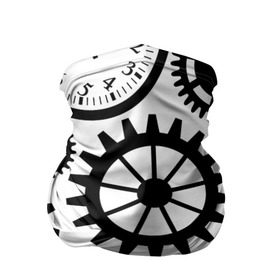 Бандана-труба 3D с принтом Часы и шестеренки в Тюмени, 100% полиэстер, ткань с особыми свойствами — Activecool | плотность 150‒180 г/м2; хорошо тянется, но сохраняет форму | pattern | узор | часы