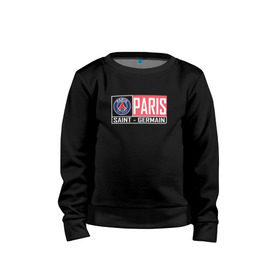 Детский свитшот хлопок с принтом Paris Saint-Germain - New collections 2018 в Тюмени, 100% хлопок | круглый вырез горловины, эластичные манжеты, пояс и воротник | psg | псж