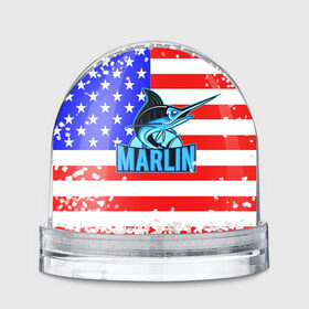 Водяной шар с принтом Marlin USA в Тюмени, Пластик | Изображение внутри шара печатается на глянцевой фотобумаге с двух сторон | 