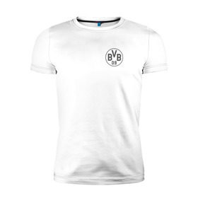 Мужская футболка премиум с принтом Borussia Dortmund - Vintage style (New Collections 2018) в Тюмени, 92% хлопок, 8% лайкра | приталенный силуэт, круглый вырез ворота, длина до линии бедра, короткий рукав | боруссия дортмунд