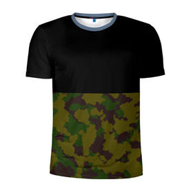 Мужская футболка 3D спортивная с принтом Лесной Камуфляж #1 в Тюмени, 100% полиэстер с улучшенными характеристиками | приталенный силуэт, круглая горловина, широкие плечи, сужается к линии бедра | 23 февраля | fck | армия | военные | городской | зима | камуфляж | камуфляжный | лес | милитари | море | морской | мужчинам | патриот | пиксельный | подарок | праздник | пустуня | раскраска | сила | солдаты