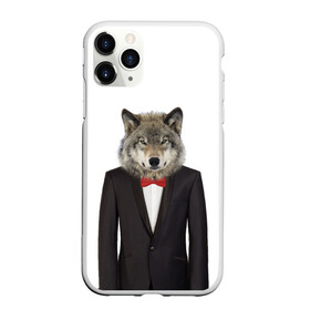 Чехол для iPhone 11 Pro матовый с принтом Волк в Тюмени, Силикон |  | Тематика изображения на принте: бабочка | волк | животные | костюм | природа | смокинг | собака