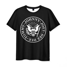 Мужская футболка 3D с принтом The Ramones в Тюмени, 100% полиэфир | прямой крой, круглый вырез горловины, длина до линии бедер | Тематика изображения на принте: punk | ramones | rock | панк | рамонс | рок