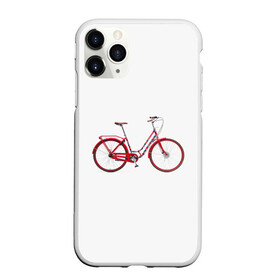 Чехол для iPhone 11 Pro Max матовый с принтом Велосипед в Тюмени, Силикон |  | bicycle | байсикл | велик | красный | москва | педали