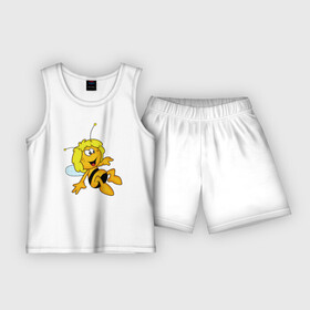 Детская пижама с шортами хлопок с принтом пчелка Майя в Тюмени,  |  | вилли | майя | мая | пчелка | пчёлка майя | флип