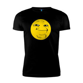 Мужская футболка премиум с принтом с ПеКа-Колобок #2 в Тюмени, 92% хлопок, 8% лайкра | приталенный силуэт, круглый вырез ворота, длина до линии бедра, короткий рукав | йоба
