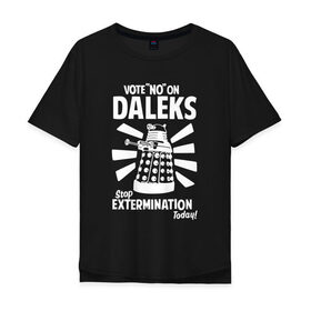 Мужская футболка хлопок Oversize с принтом Stop Extermination в Тюмени, 100% хлопок | свободный крой, круглый ворот, “спинка” длиннее передней части | Тематика изображения на принте: 