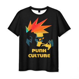 Мужская футболка 3D с принтом Punk culture в Тюмени, 100% полиэфир | прямой крой, круглый вырез горловины, длина до линии бедер | music | punk | ирокез | музыка | панк | панк музыка | рок | рок музыка | суб культура