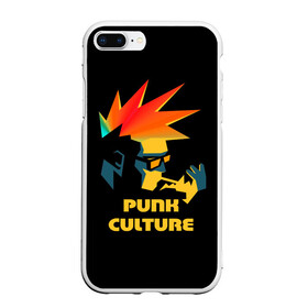 Чехол для iPhone 7Plus/8 Plus матовый с принтом Punk culture в Тюмени, Силикон | Область печати: задняя сторона чехла, без боковых панелей | music | punk | ирокез | музыка | панк | панк музыка | рок | рок музыка | суб культура