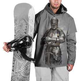 Накидка на куртку 3D с принтом Рыцарь в Тюмени, 100% полиэстер |  | боец | воин | доспехи | король | латы | меч | рыцарь