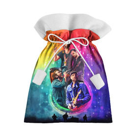 Подарочный 3D мешок с принтом Coldplay в Тюмени, 100% полиэстер | Размер: 29*39 см | Тематика изображения на принте: 