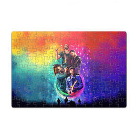 Пазл магнитный 126 элементов с принтом Coldplay в Тюмени, полимерный материал с магнитным слоем | 126 деталей, размер изделия —  180*270 мм | Тематика изображения на принте: 