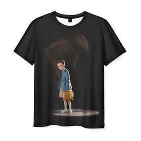 Мужская футболка 3D с принтом Monster в Тюмени, 100% полиэфир | прямой крой, круглый вырез горловины, длина до линии бедер | Тематика изображения на принте: stranger things | очень странные дела