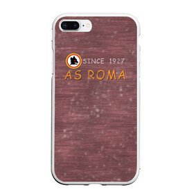 Чехол для iPhone 7Plus/8 Plus матовый с принтом A S Roma - Vintage No 3 в Тюмени, Силикон | Область печати: задняя сторона чехла, без боковых панелей | рим | рома