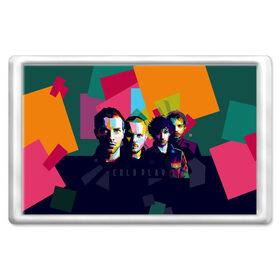 Магнит 45*70 с принтом Coldplay в Тюмени, Пластик | Размер: 78*52 мм; Размер печати: 70*45 | cold play | rock | колд плей | колд плэй | колдплей | колдплэй | рок