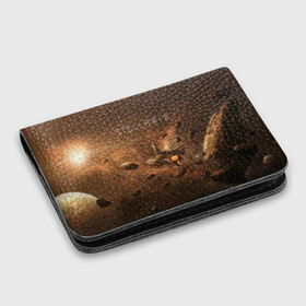 Картхолдер с принтом с принтом Stellaris в Тюмени, натуральная матовая кожа | размер 7,3 х 10 см; кардхолдер имеет 4 кармана для карт; | Тематика изображения на принте: stellaris