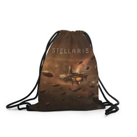 Рюкзак-мешок 3D с принтом Stellaris в Тюмени, 100% полиэстер | плотность ткани — 200 г/м2, размер — 35 х 45 см; лямки — толстые шнурки, застежка на шнуровке, без карманов и подкладки | stellaris