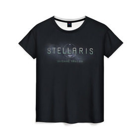 Женская футболка 3D с принтом Stellaris в Тюмени, 100% полиэфир ( синтетическое хлопкоподобное полотно) | прямой крой, круглый вырез горловины, длина до линии бедер | stellaris