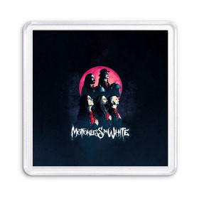 Магнит 55*55 с принтом Группа Motionless in White в Тюмени, Пластик | Размер: 65*65 мм; Размер печати: 55*55 мм | Тематика изображения на принте: miw | motionless in white | гот | готик | готика | готы | группа | индастриал | крис моушнлесс | метал | металл | музыка | райан ситковски | рикки хоррор | черулли