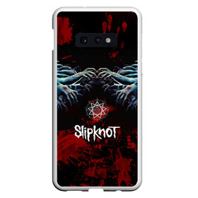 Чехол для Samsung S10E с принтом Slipknot руки зомби в Тюмени, Силикон | Область печати: задняя сторона чехла, без боковых панелей | slipknot | альтернативный метал | андерс | брызги | грув метал | капли | колсефни | кори | кровь | метал | ню метал | ок | слипкнот | тейлор