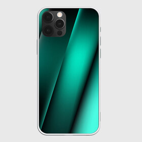 Чехол для iPhone 12 Pro Max с принтом Emerald lines в Тюмени, Силикон |  | Тематика изображения на принте: абстракция | геометрия | зеленый