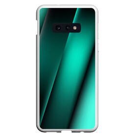 Чехол для Samsung S10E с принтом Emerald lines в Тюмени, Силикон | Область печати: задняя сторона чехла, без боковых панелей | Тематика изображения на принте: абстракция | геометрия | зеленый