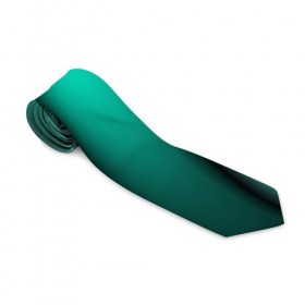 Галстук 3D с принтом Emerald lines в Тюмени, 100% полиэстер | Длина 148 см; Плотность 150-180 г/м2 | Тематика изображения на принте: абстракция | геометрия | зеленый
