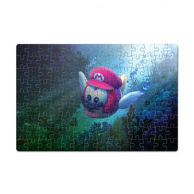 Пазл магнитный 126 элементов с принтом Super Mario / Марио в Тюмени, полимерный материал с магнитным слоем | 126 деталей, размер изделия —  180*270 мм | Тематика изображения на принте: nintendo | марио | нинтендо