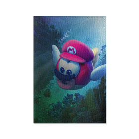 Обложка для паспорта матовая кожа с принтом Super Mario / Марио в Тюмени, натуральная матовая кожа | размер 19,3 х 13,7 см; прозрачные пластиковые крепления | Тематика изображения на принте: nintendo | марио | нинтендо