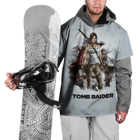 Накидка на куртку 3D с принтом TOMB RAIDER в Тюмени, 100% полиэстер |  | game | girl | gun | lara croft | tomb raider | девушка | игра | оружие | пистолет