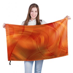 Флаг 3D с принтом Abstract waves в Тюмени, 100% полиэстер | плотность ткани — 95 г/м2, размер — 67 х 109 см. Принт наносится с одной стороны | 