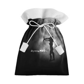 Подарочный 3D мешок с принтом Depeche Mode в Тюмени, 100% полиэстер | Размер: 29*39 см | depeche mode | альтернативный | вестник моды | депеш мод | дэйв гаан | индастриал | мартин гор | музыка | надпись | новая волна | рок | синти поп | туман | электроник | энди флетчер