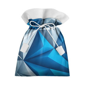 Подарочный 3D мешок с принтом Ледяная Абстракция в Тюмени, 100% полиэстер | Размер: 29*39 см | Тематика изображения на принте: 