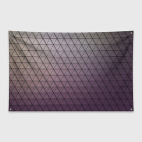 Флаг-баннер с принтом Кольчуга из треугольников в Тюмени, 100% полиэстер | размер 67 х 109 см, плотность ткани — 95 г/м2; по краям флага есть четыре люверса для крепления | абстракция | геометрия | текстура | узор