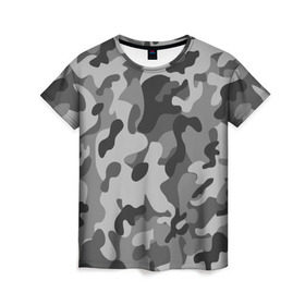 Женская футболка 3D с принтом Ночной Камуфляж #1 в Тюмени, 100% полиэфир ( синтетическое хлопкоподобное полотно) | прямой крой, круглый вырез горловины, длина до линии бедер | 23 февраля | camo | camouflage | fck | military | армия | военные | городской | зима | камуфляж | камуфляжный | лес | милитари | море | морской | мужчинам | патриот | пиксельный | подарок | праздник | пустыня