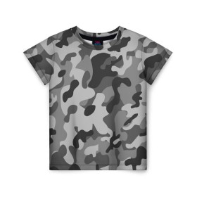 Детская футболка 3D с принтом Ночной Камуфляж #1 в Тюмени, 100% гипоаллергенный полиэфир | прямой крой, круглый вырез горловины, длина до линии бедер, чуть спущенное плечо, ткань немного тянется | Тематика изображения на принте: 23 февраля | camo | camouflage | fck | military | армия | военные | городской | зима | камуфляж | камуфляжный | лес | милитари | море | морской | мужчинам | патриот | пиксельный | подарок | праздник | пустыня