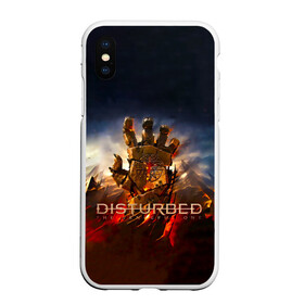 Чехол для iPhone XS Max матовый с принтом Disturbed рука в Тюмени, Силикон | Область печати: задняя сторона чехла, без боковых панелей | disturbed | альтернативный | встревоженные | группа | джон мойер | дистёрбд | дэвид дрейман | дэн дониган | кулак | майк венгрен | метал | ню метал | нюметал | рука | хеви | хеви метал | хевиметал