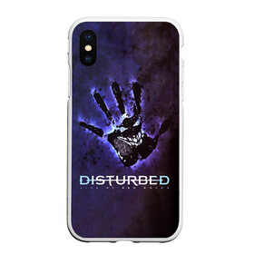 Чехол для iPhone XS Max матовый с принтом Рука Disturbed в Тюмени, Силикон | Область печати: задняя сторона чехла, без боковых панелей | disturbed | альтернативный | группа | дистёрбд | метал | ню метал | нюметал | хеви | хеви метал | хевиметал