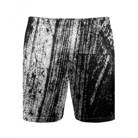 Мужские шорты 3D спортивные с принтом Необычная штриховка в Тюмени,  |  | абстракция | абстракция красок | брызги красок | краска | потертость красок | текстура | царапины | черно белый | штрихи